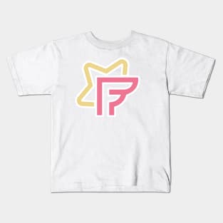 Star letter F vector logo sticker design. Creative initial letter F with star logo template sticker design vector. Kids T-Shirt